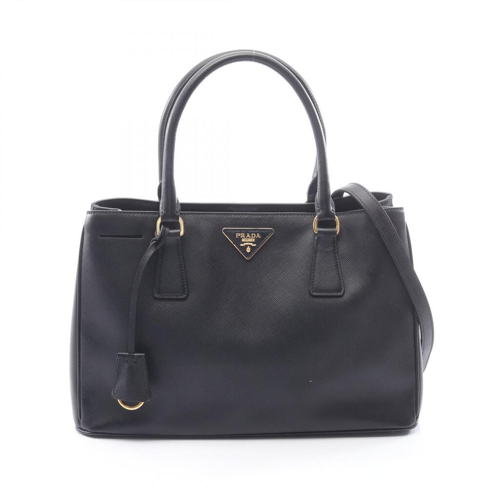 Prada SAFFIANO LUX Galleria Handbag Leather Black